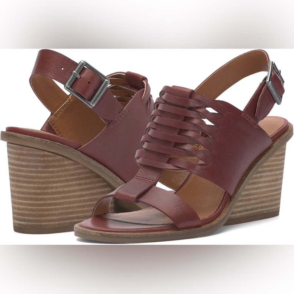NEW Lucky Brand Lemia Wedge Heel Sandal Size 8